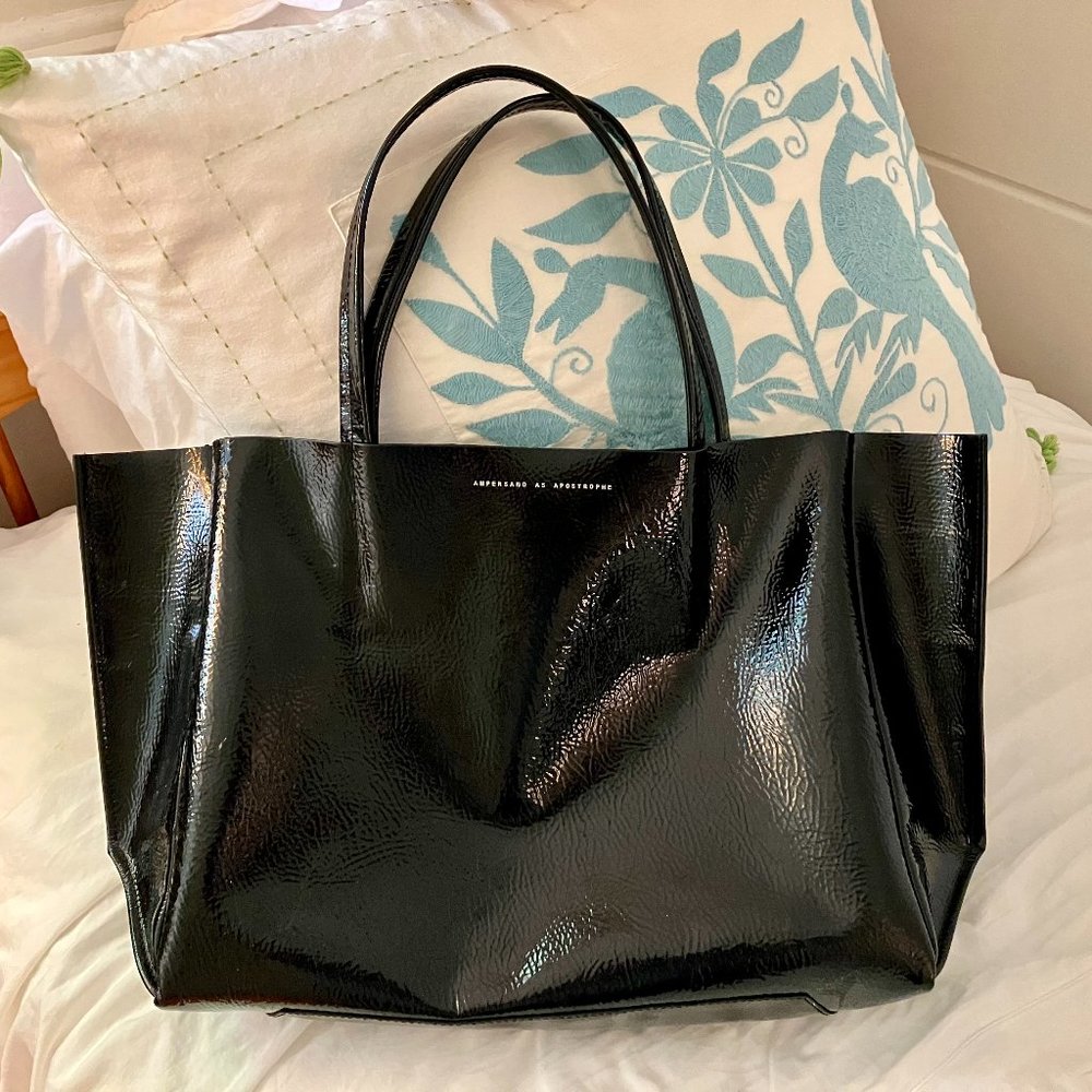 Ampersand as Apostrophe Leather Tote